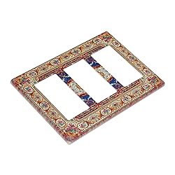 Spshian Vintage Bohemian Blue Red Floral Retro 3