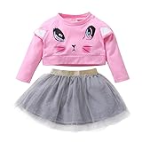 Adorable Infant Baby Girls 2PC Outfit Set Long