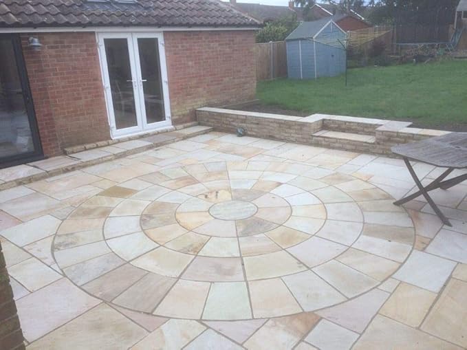 Sandstone Indian Circle Kits 3m Diameter (Fossil Mint) Amazon.co.uk