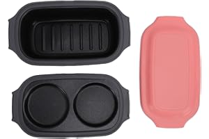 Fockety Microwave Grill Pan, Microwave Bacon Cooker Cookware Egg Cooker with Non Stick Coating for Grilling, and Crisping Veg