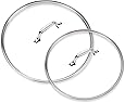 All-Clad B899S2DC HA1 Dishwasher Safe PFOA Free 2 Pack 10" & 12" Glass Lid, Clear