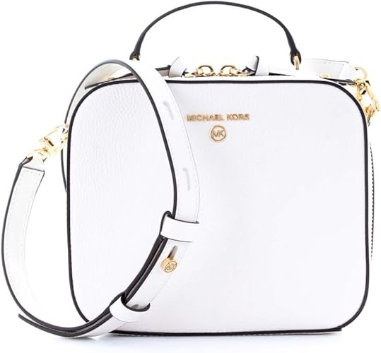 MICHAEL Michael Kors Jet Set Charm Medium TopHandle Crossbody Optic White One Size Amazon.co