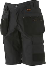 DEWALT Cheverley L Grey Polycotton Shorts 36W with Re-enforced Holster view 2