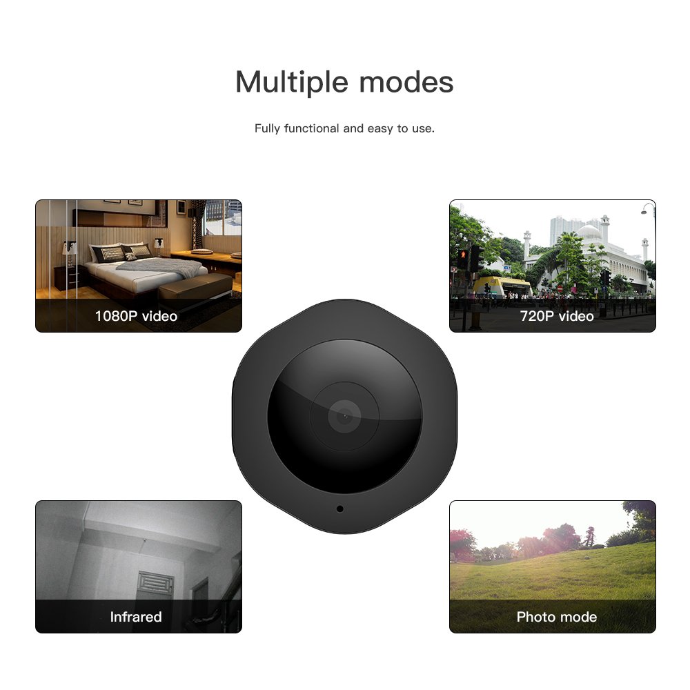 JDIBEST Spy/Hidden Camera - Nanny Camera - Motion Detection - Real HD 1080P, Perfect Indoor Covert Security Camera for Home and Office - The Battery Lasted 2 hours－IMPROVED 2018