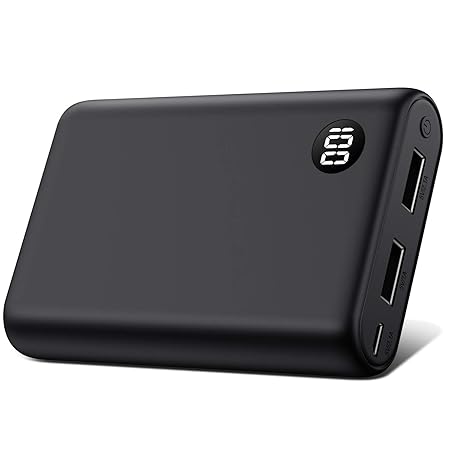 Kilponen Powerbank 13800 mAh Externer Akku Ladegerät mit hoher Kapazität 2 USB Ports,Tragbares super kompakte Power Pack für 
