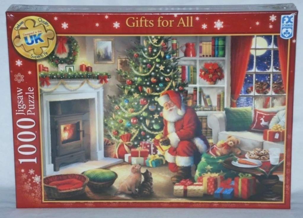 Schmid "Gifts For All 1000 Piece Jigsaw Puzzle Christmas