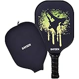 Baysen Pickleball Paddle,Graphite Lightweight Pickleball Rackets 8oz Honeycomb Composite Core Edge Guard Ultra Cushion