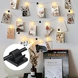 ZGTS 60Pcs Cable Clips Self Adhesive Outdoor Light Wire Clips 14mm 12.6mm Black view 5
