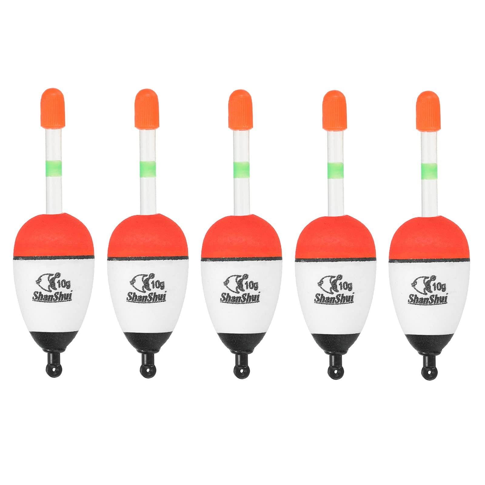 PATIKIL 0.4oz Fishing Bobbers, 5 Pack EVA Fishing Float for Saltwater Freshwater Fishing, White