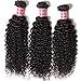 Nadula 10A Unprocessed Brazilian Virgin Curly 3 Bundles 95-100g/ Bundle Natural Color Remy Human Hair Weave (8 10 12inch)