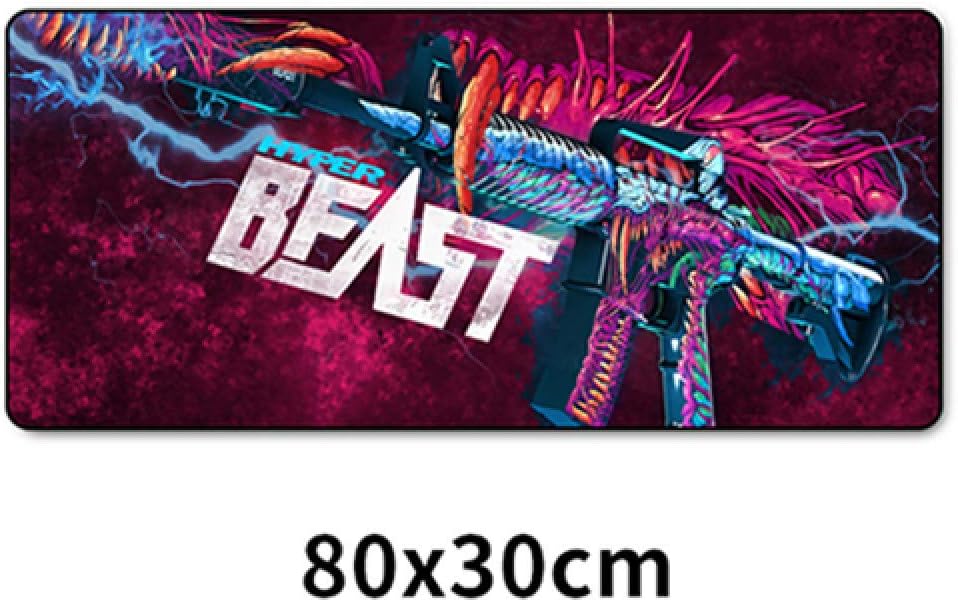 AURORBOY Large Gaming Mouse Pad Computer Gamer Cs Go Keyboard Mouse Mat Hyper Beast Desk Mousepad for Pc 80X30Cm