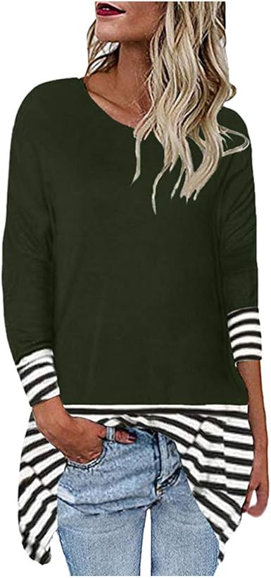 tee shirt manche longue rayé femme