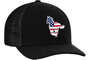 Heritage Pride Embroidered American Flag Filled Farm Animals Patriotic Mesh Back Trucker Hat