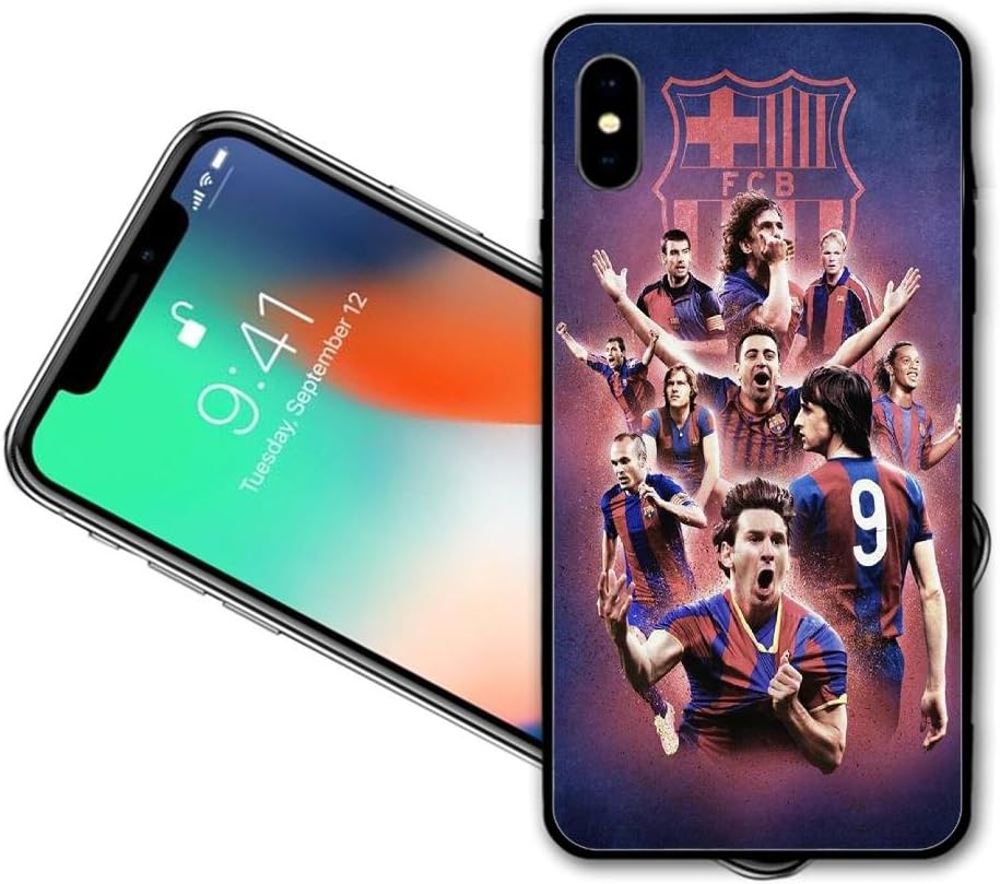 YBSJK Football Star Messi Ronaldinho 2 Case For iphone XR,PC Material Hard Case Never Fade