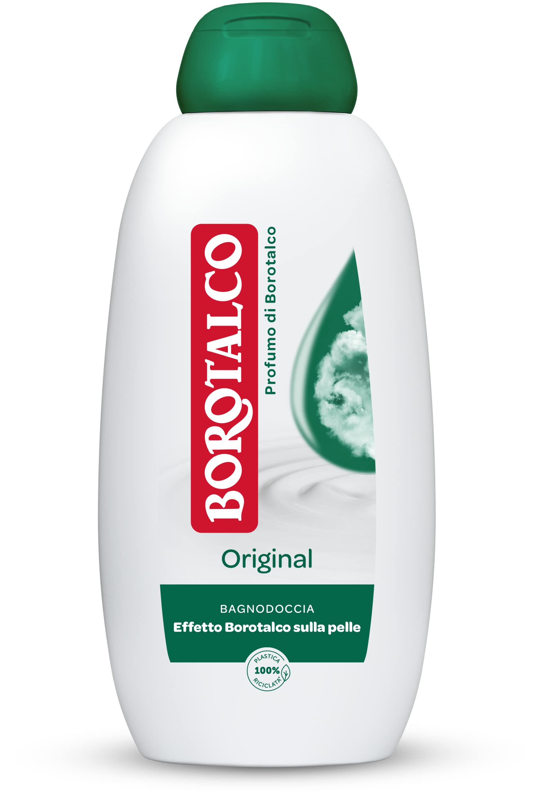 Borotalco Original shower, bath foam with borotalcum fragrance, formula with moisturizing effects, borotalk effect on The skin, dermatologically tested, 600ml bottle