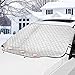 GAMURRY Car Windshield Snow Ice Cover, Windshield Covers with 4 Layers of Protection and Magnetic Edges, Anti-Snow/Anti-Ice/Anti-Fog Thickened Snow Cover for Car, Suitable for Most Cars