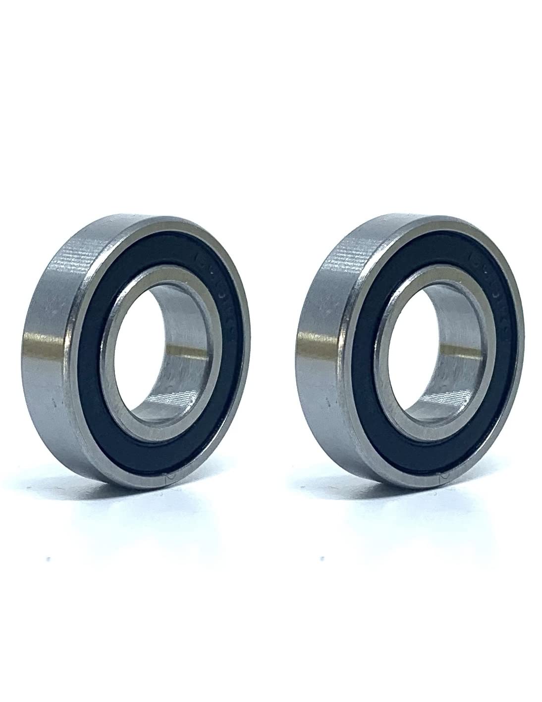 608 2RS Cartridge Bearings, Size 8x22x7mm Chrome Steel Sealed with Grease, 608 Cart Full Balls Bearing for Bike Hubs Pivot, (Pack of 2Pcs)