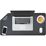 SACRONS Double-Sided Leather Desk pad, Mouse pad,Waterproof Non-Slip PU Leather Desk Pad.for Office and Home laptops,Desk mat