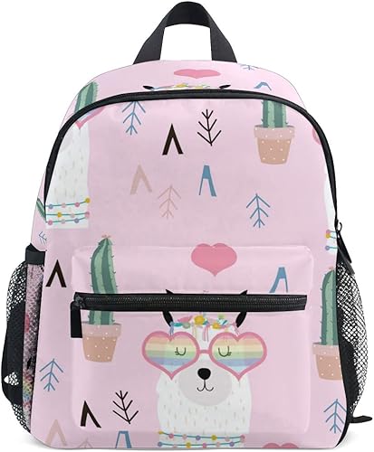 Amazon リュック 子供用 おしゃれ 保育園 男の子 小学生 キッズ こども 子ども 小型 小さい 小さめ 軽量 リュックサック 撥水 通園 アルパカ サボテン ピンク 動物 植物 人気 女の子 アニマル 可愛い かわいい リュックサック