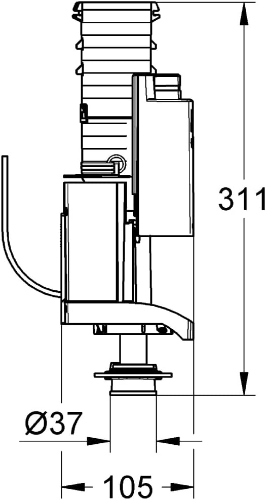GROHE 42320000, Gray, 260.7 cubic inches - Image 3