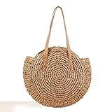 GL-Turelifes Round Summer Straw Bag Big Weave
