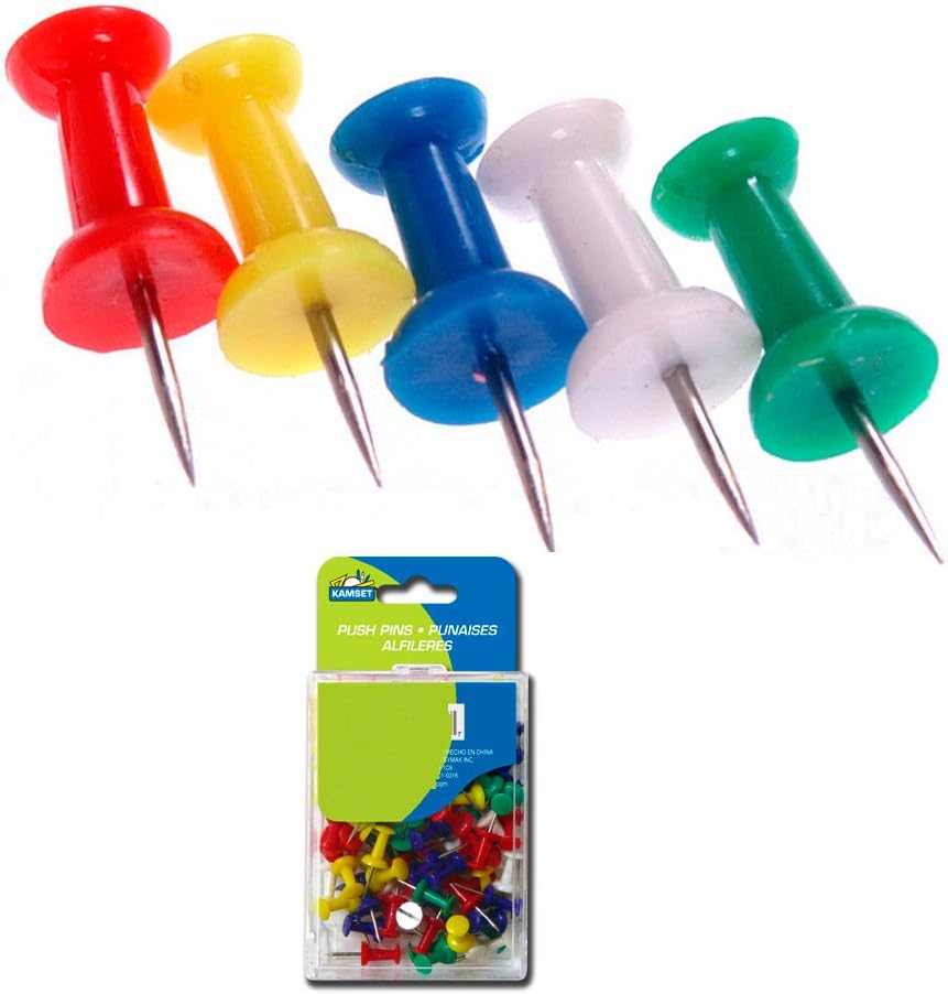 Office 100 Pcs Push Pin Thumb Tack Clear Color 3 8 Drawing Cork Board Office Pushpin Business Industrial Getandgo Co Th