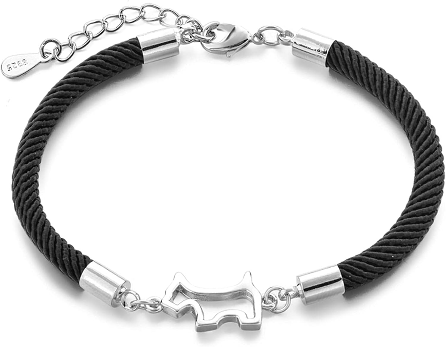 Silver S925 Dogs Bracelets Bangles Charm For Women Designs Dog Bracelet
