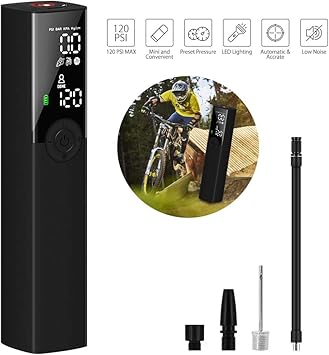 rechargeable electric mini bicycle pump