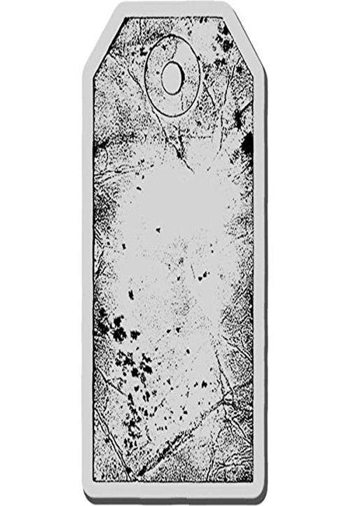 Stampendous Cling Stamp 3.5 x 4-inch, Small Tag, 4 X 5.5 X 0.25