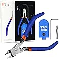 stedi Model Nipper, Sprue Cutter with Ultra-thin Single-Blade and Stiff Spring Hobby Nippers for Gundam Repairing Plastic Model and Miniature Model, Orange