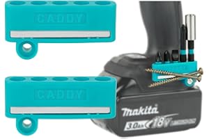 Caddy Fits Makita | 2-Pack | Magnetic Drill Bit Holder - Cordless Tools, Impact Drivers, Cordless Drill - Fits Both Left and 
