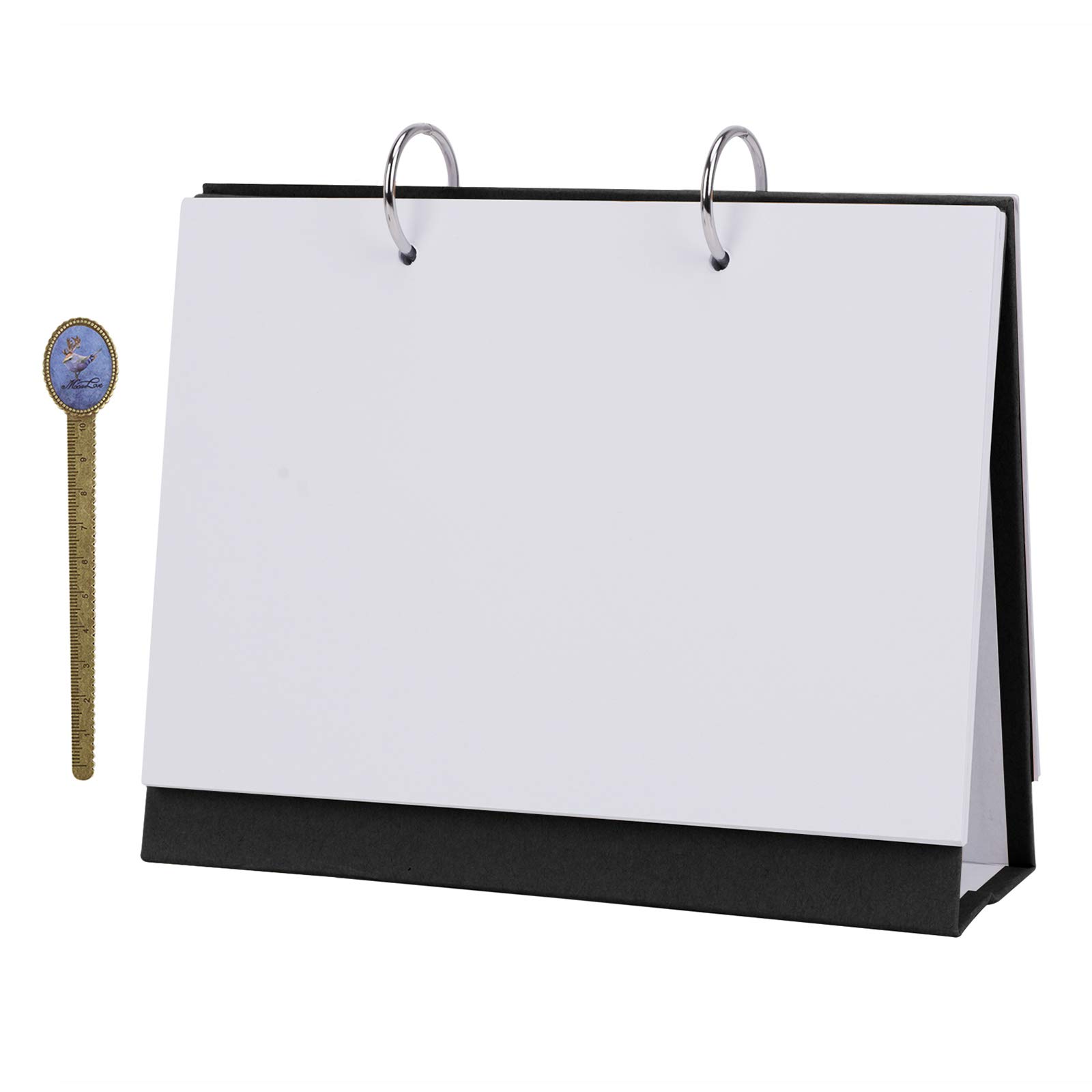 DIY Blank Desk Calendar Spiral Loose-Leaf Office Table Calendar Planner School Monthly Planner Drawing Pad Graffiti Memo Pad DIY Photo Album Kraft Paper Refillable Daily Weekly Holiday Gift