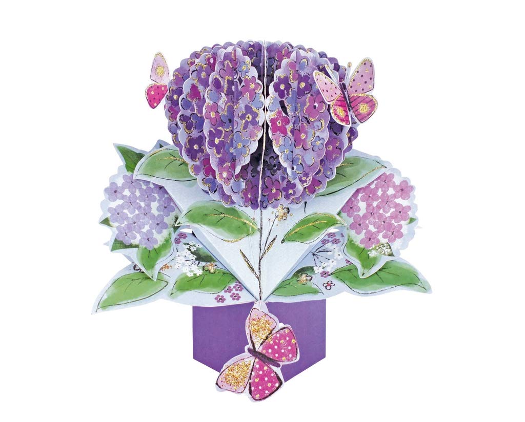 Flowers & Butterflies Pop-Up Greeting Card Original Second Nature 3D Pop Up Card