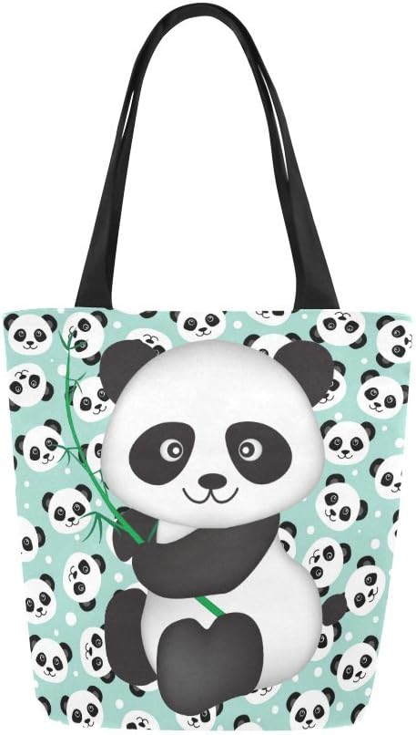 Artsadd Watercolor Jungle Animals Canvas Tote Bag Shoulder Handbag for Women Girls