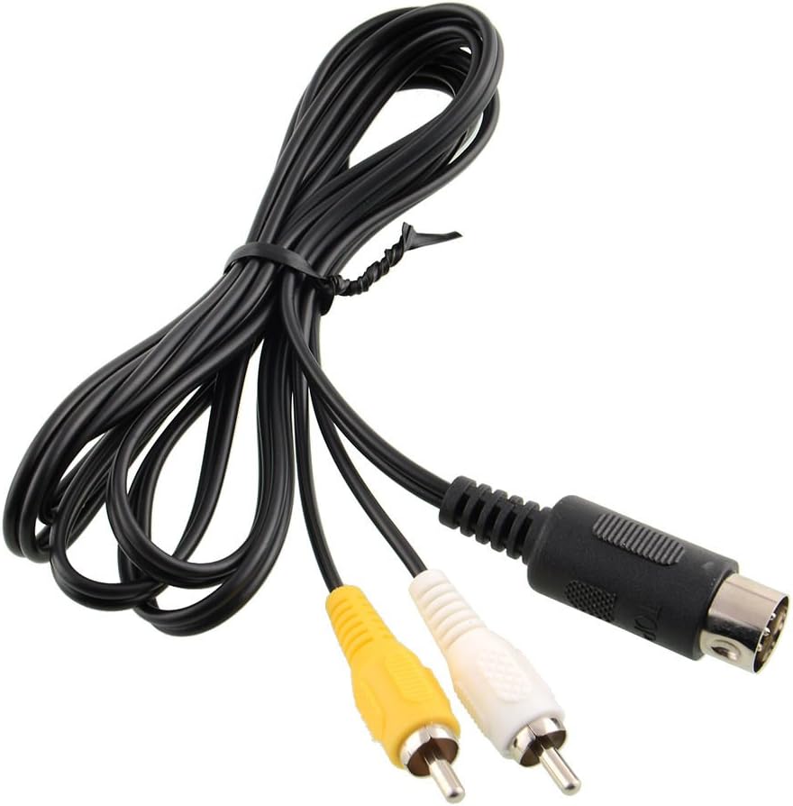 CHILDMORY AV RCA Audio Video TV Adapter Cable Cord for Genesis 1 Console, Schwarz - Image 3