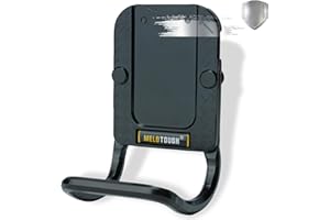 MELOTOUGH Hammer Holder for Belt,Hammer Loop Fit Up to 2" Tool Belt,Holds Hammers,Hatchet or Mallet,Made of Aluminum Alloy Material (Black)