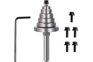 Yueqing Zhongji Router Bit Bearings Replacement Set Top Bearing Replacement Kit | Inner Diameter: 3/16” Overall Diameter: 3/8" 1/2" 5/8" 3/4" 7/8" 1-1/8" Router bit Bearing Sets 7Pcs