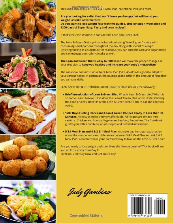 Lean and Green Air Fryer Cookbook 1200+ Day Fueling Hacks & Lean and