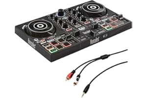 Hercules DJ Control Inpulse 200 with /8" Stereo Mini to Dual RCA Y-Cable (6') Bundle