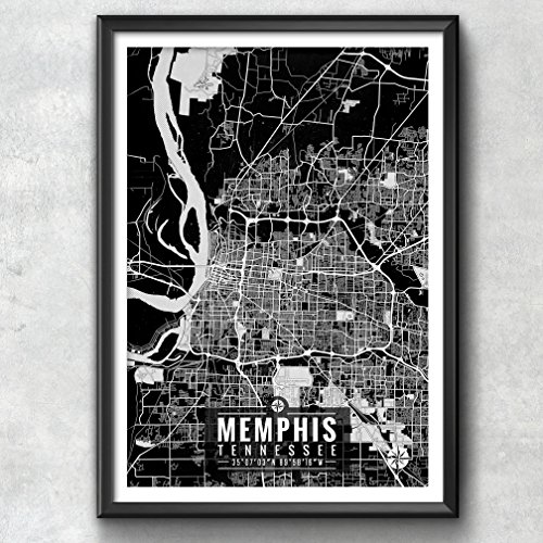 Buy Memphis with Coordinates, Memphis , Art, Print, Memphis Print