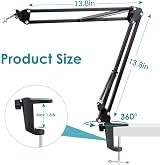 YOUSHARES Blue Yeti Mic Stand with Pop Filter Suspension Arm Pro by YOUSHARES view 6