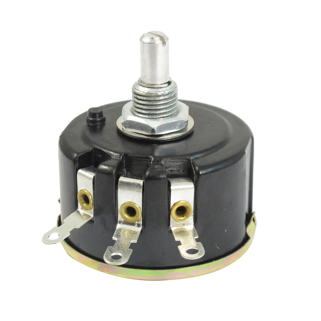 Sourcingmap WX050 1K ohm 5W Watt 6mm Round Shaft Rotary Wire Wound Potentiometer