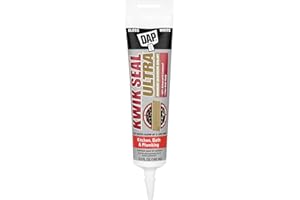 Kwik Seal Ultra Advanced Kitchen and Bath Siliconized Sealant, White, 5.5 Oz (7079818914)