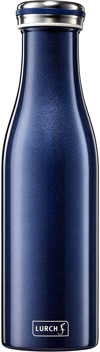 Lurch 240852 Insulated Flask for Hot and Cold Drinks Double-Walled Stainless Steel 0.5 L Metallic Blue