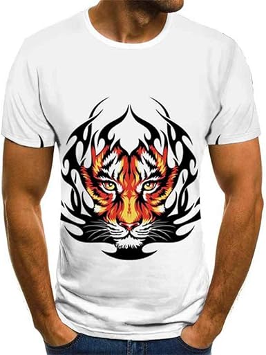 tiger print half shirt