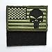 SpaceAuto USA American Flag Skull Military Army Tactical Morale Badge Hook & Loop Decorative Patch 3.15
