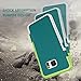 Galaxy S7 Edge Case, TILL(TM) Ultra Slim 3 Color Hybrid Impact Shockproof Anti-Slip Rugged Back Cover Soft TPU Hard PC Bumper Extra Front Raised Lip Case Cover for Samsung Galaxy S7 Edge G935 [Green]