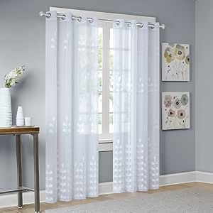 Amazon.com: Sheer Curtains For Bedroom, Modern ...