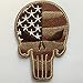 SpaceAuto 3D Embroidered Head Shape American Flag Skull Military Army Tactical Morale Badge Patch 2.56
