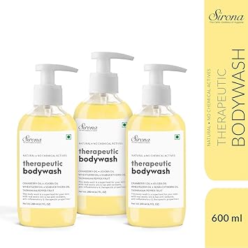 Sirona Anti Fungal Therapeutic Body Wash with Tea Tree Oil - 200 ml (Pack of 3)